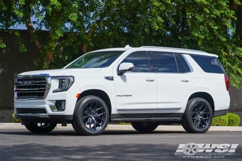 Gmc Yukon Denali With Vossen Hf In Satin Black Wheels