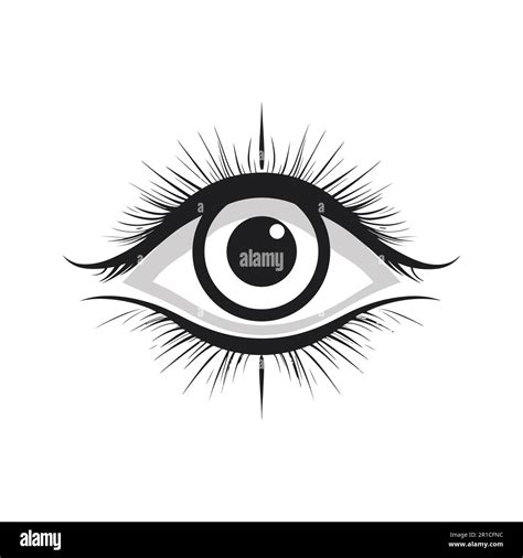 Eyes Icon Vector Vision Icon Symbol Vector Illustration Stock Vector