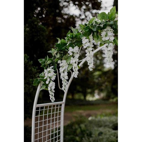 Silk White Wisteria Garland Weddings Of Distinction