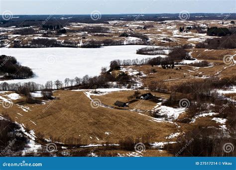 Winter Landscape in Lithuania Stock Photo - Image of global, patches ...