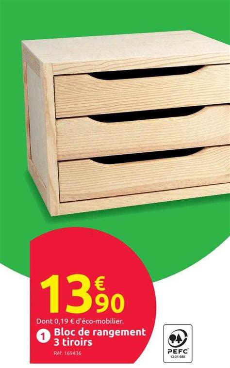 Promo Bloc De Rangement 3 Tiroirs Chez Mr Bricolage ICatalogue Fr