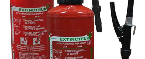 L Extincteur Sans Fluor Qualifeu