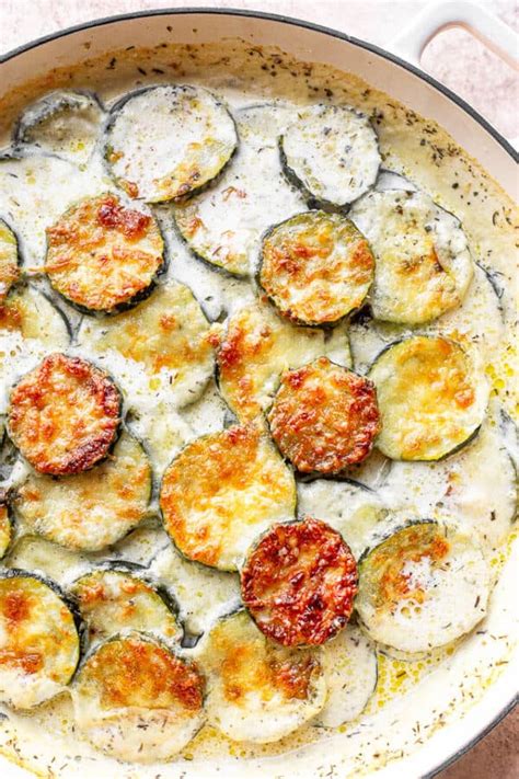 Creamy Parmesan Zucchini