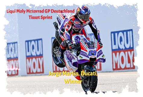 Motogp D Monstration De Mart N En Tissot Sprint Au Sachsenring