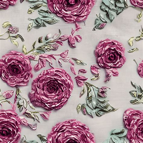 3d Fabric Floral Design Illustration · Creative Fabrica