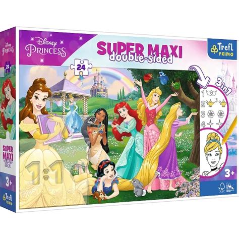 Trefl Super Maxi Disney Princess Weso E Ksi Niczki Puzzleland