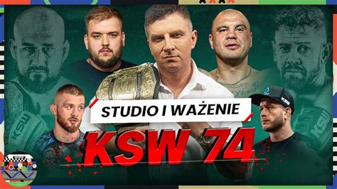 CEREMONIA WAŻENIA PRZED GALĄ KSW 74 STUDIO MATEUSZ BOREK I GOŚCIE