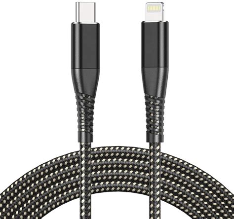 DŁUGI KABEL USB C LIGHTNING MOCNY 120W 6A 3M SUPER SZYBKIE ŁADOWANIE PD