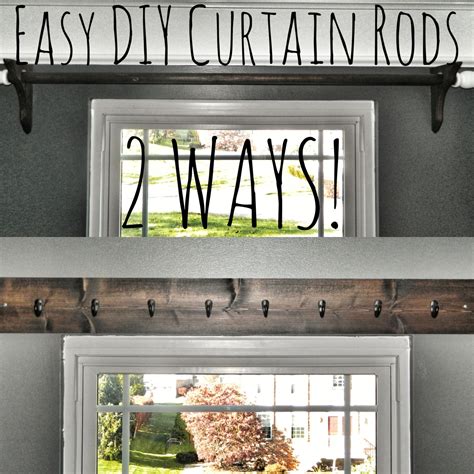 Easy Diy Curtain Rods The Perfectly Imperfect Life