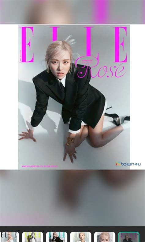 Blackpink Rose Elle Korea Magazine Cover 2021 June Entertainment K