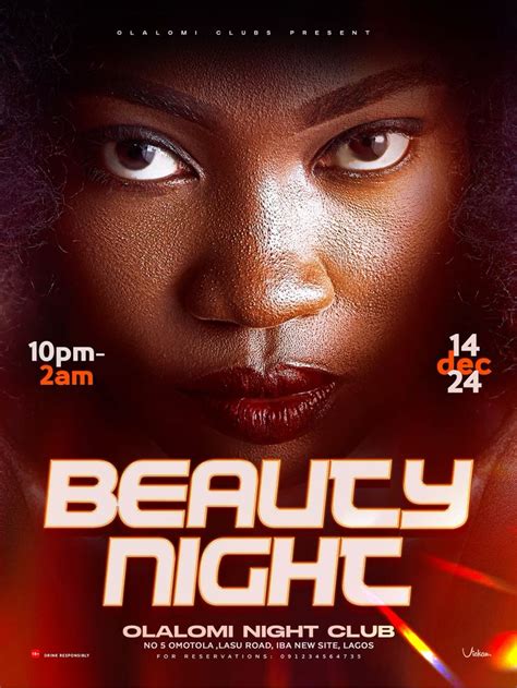 Beauty Night Club Flyerposter In 2024 Event Flyer Graphic Poster