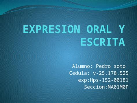 Pptx Expresion Oral Y Escrita Dokumen Tips