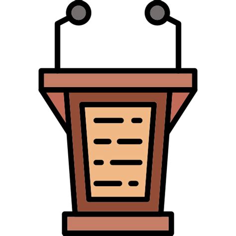 Lectern Generic Outline Color icon