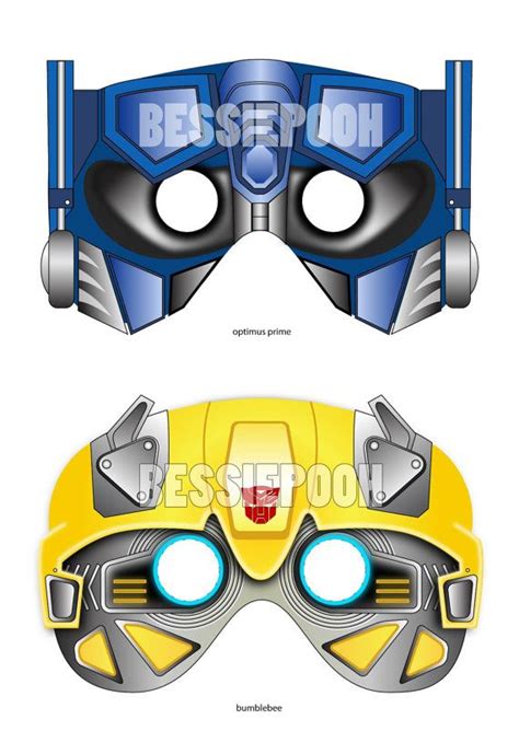 Transformers Bumblebee Mask Template