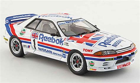 Coche Miniatura Nissan Skyline R32 143 Ebbro R32 Gt R Gra No1 Reebok