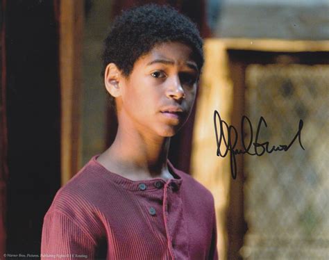 Alfie Enoch 10x8 Signed In Black Harry Potter Showmasters Comic Con