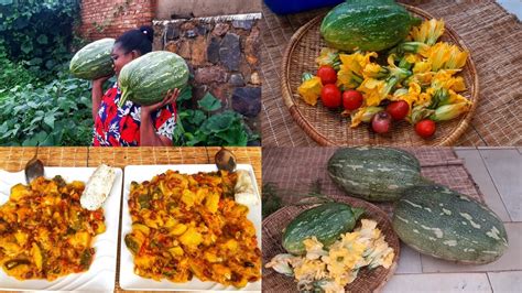 African Village Life Cooking Most Delicious Pumpkin Meal For Lunch