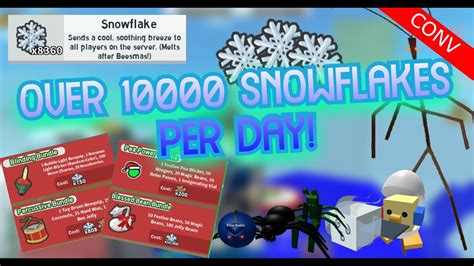 How To Get Snowflakes Fast In Bee Swarm Simulator K Snowflakes