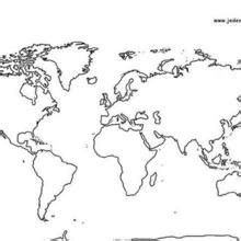 Divisi Afbeelding Wereldkaart Tekening Kleurplaten