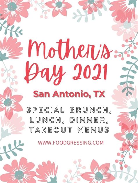 Mothers Day San Antonio 2021 Brunch Lunch Dinner To Go Laptrinhx