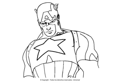 Los Mejores Dibujos De Capitan America Para Colorear Todo Para