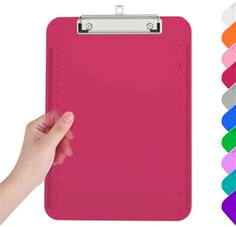 Amazon Piasoenc Plastic Clipboards Translucent Clip Board With