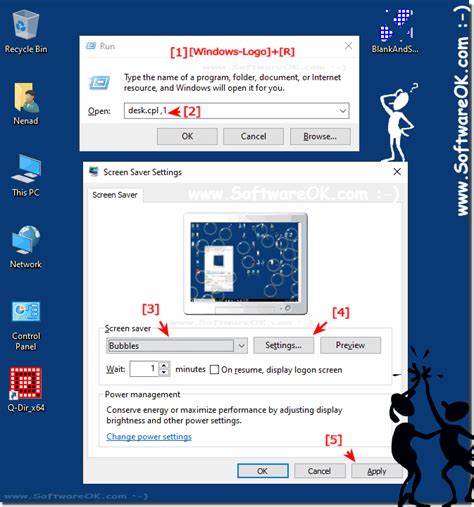 How to change in Windows 10/11 the Screensaver, enable or disable?