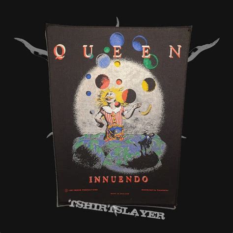 Queen Innuendo Blackborder Backpatch 1991 Printed Tshirtslayer