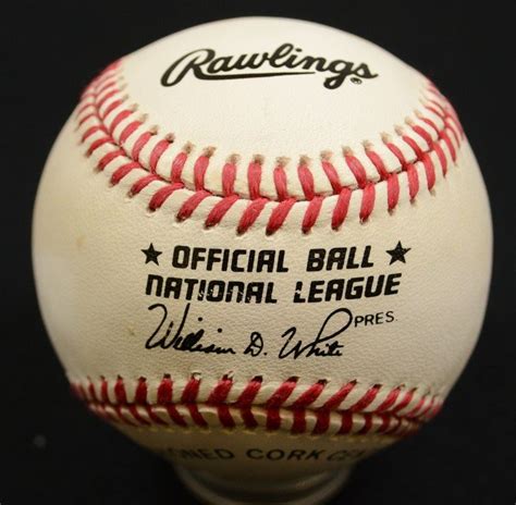 Buck Leonard Autographed Baseball National League Ball