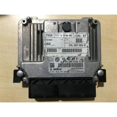 ECU MOTOR BOSCH EDC17C46 2 6 0281016949 VAG 03L907309Q