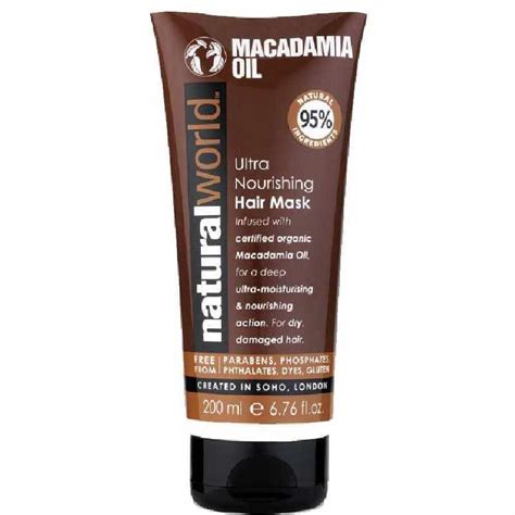 Natural World Macadamia Oil Ultra Nourishing Hair Mask 200 Ml