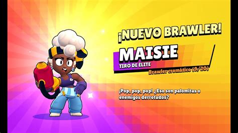 Brawl Stars Mi Nuevo Brawler Cromatica Es Maisie Youtube