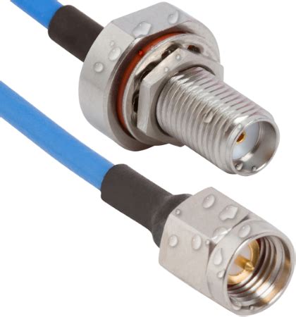 Sma Female Waterproof Ip Rated Bulkhead To Sma Male Cable