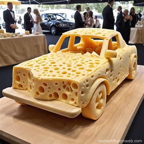 Cheese Sculpture Car Art | Stable Diffusion Online
