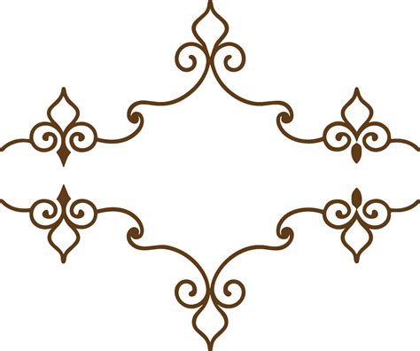 A decorative ornamental border with swirls 50069993 Vector Art at Vecteezy