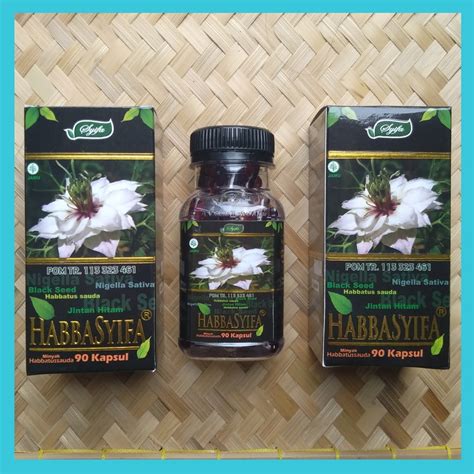 Jual Habbatussauda Habbasyifa 90 Kapsul Jintan Hitam Oil Shopee Indonesia