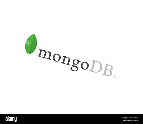 Mongodb Inc Rotated Logo White Background B Stock Photo Alamy