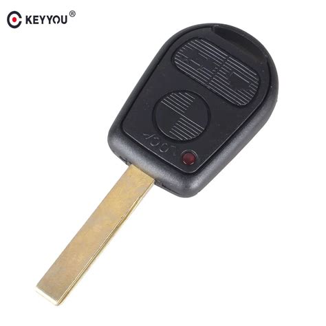 KEYYOU Replacement 2 Button Remote Key Shell Blank Car Key Shell Case