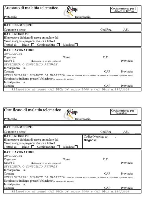 SCARICA CERTIFICATO MALATTIA INPS