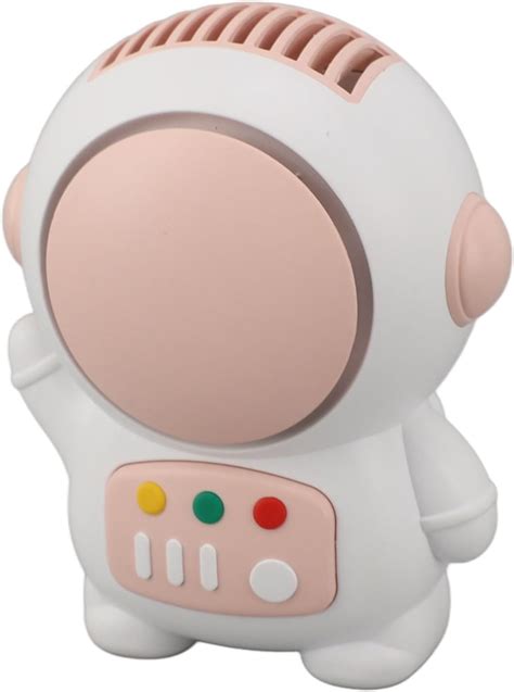 Astronauta Mini Ventilador Usb Controle De Velocidade Silencioso Rosa