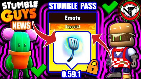 CONTEÚDO DO NOVO PASSE O EMOTE ESPECIAL ESPÁTULA NO STUMBLE GUYS