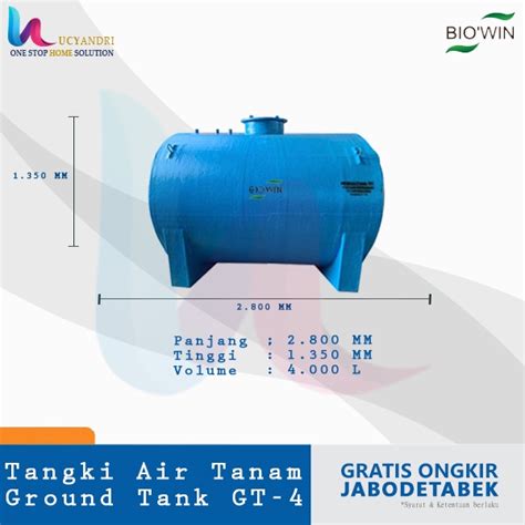 Jual Tangki Air Tanam L Toren Pendam Tandon Ground Tank Gt