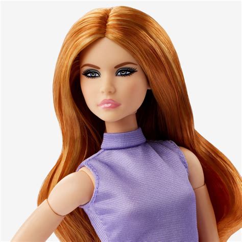 Barbie Looks #20 doll (Redhead, purple skirt, Knee-High Boots) - HRM12 ...