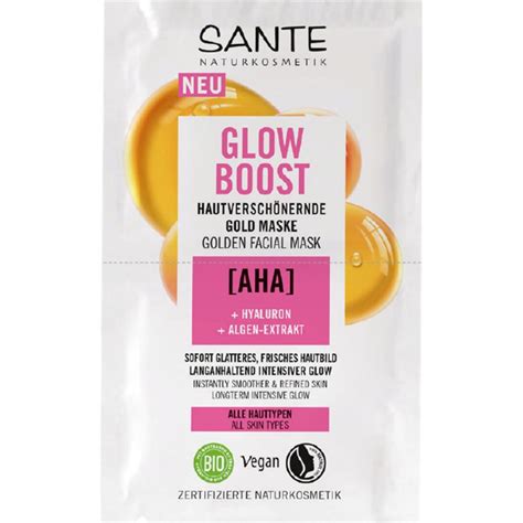 Sante Glow Boost Hautversch Nernde Gold Maske Ml Ecco Verde Onlineshop