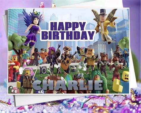 Roblox Personalised Birthday Card Multiple Designs Available A Any