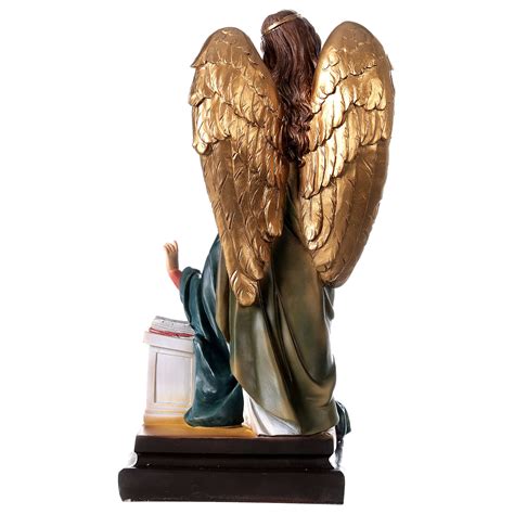 Annunciation statue Mary Archangel Gabriel with lily resin | online ...