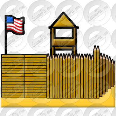 Fort Picture for Classroom / Therapy Use - Great Fort Clipart