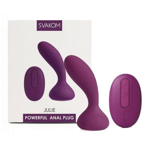 SVAKOM Julie Remote Control Anal And G Spot Massager Violet GSpot