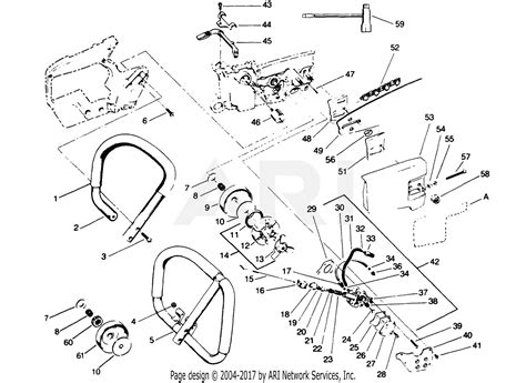 Poulan 3400 Gas Saw Parts Diagram For Handle Bar Assembly