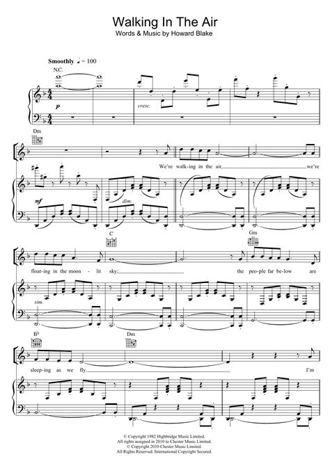 Walking In The Air | Sheet Music Direct